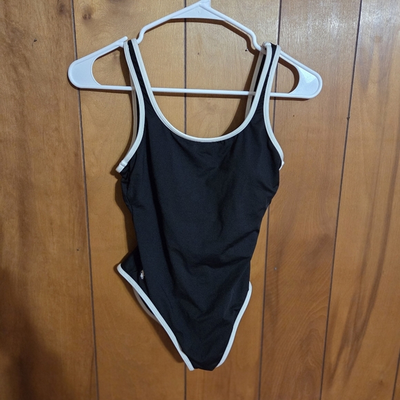 Ralph Lauren Other - Vintage 90s Ralph Lauren Sport Black White High Cut one piece Swimsuit size 6